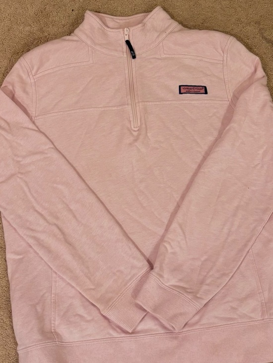 Vineyard Vines Tops - Vineyard Vines Light Pink Half-Zip Pullover